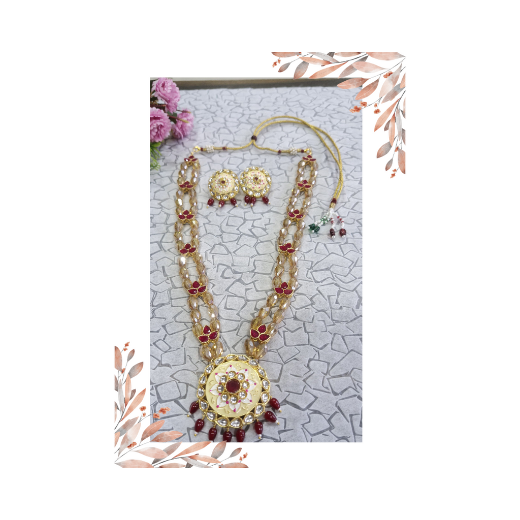 Elegant Kundan Necklace Set