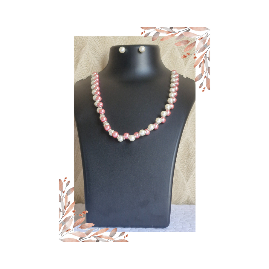 Elegant Pearl Necklace Set