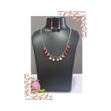 Chain Glass Beads Necklace Set