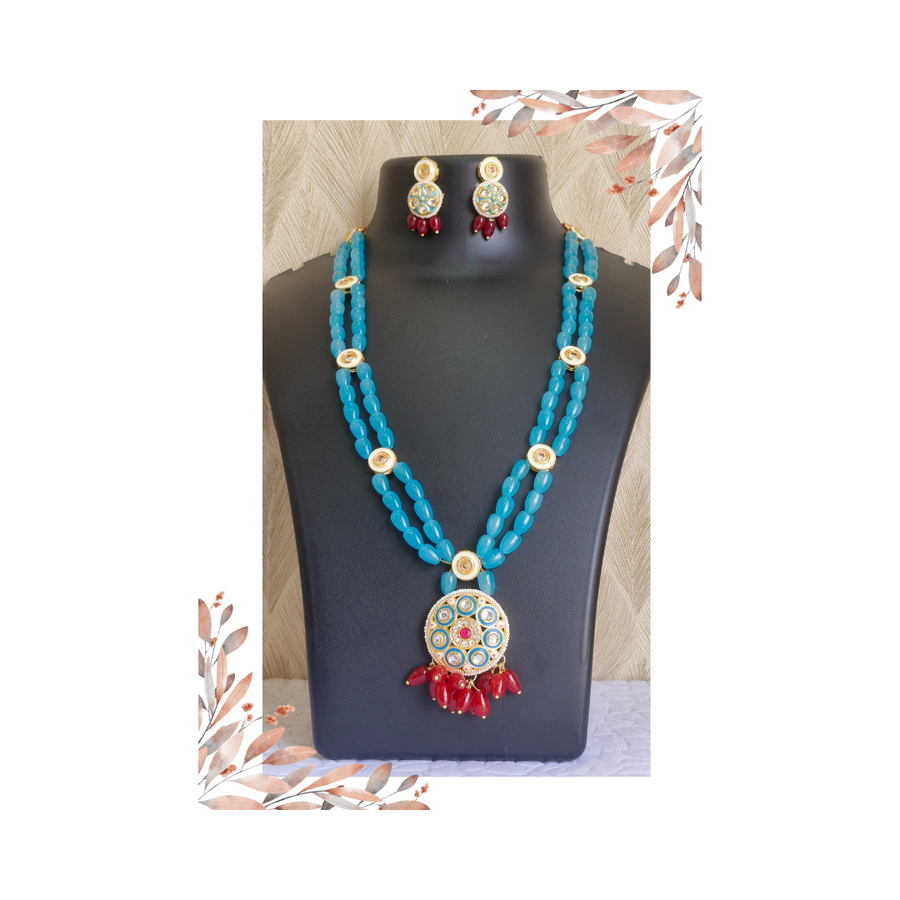 Elegant Kundan Necklace Set